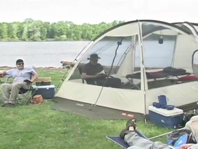 Columbia&reg; Conrad Ridge 15x10' Tent Persimmon / Gator / Fossil - image 4 from the video